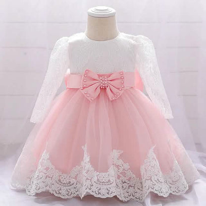 Baby Girls' Basic Christening Floral Dress