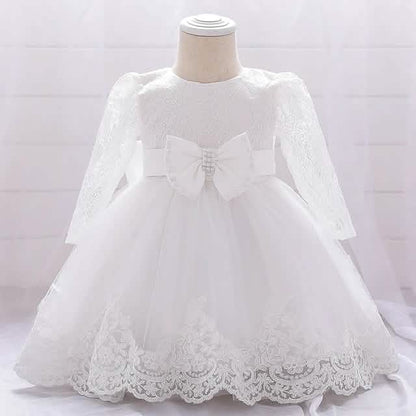 Baby Girls' Basic Christening Floral Dress