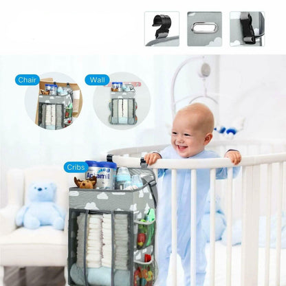 Baby Hanging Storage Caddy Crib Organizer
