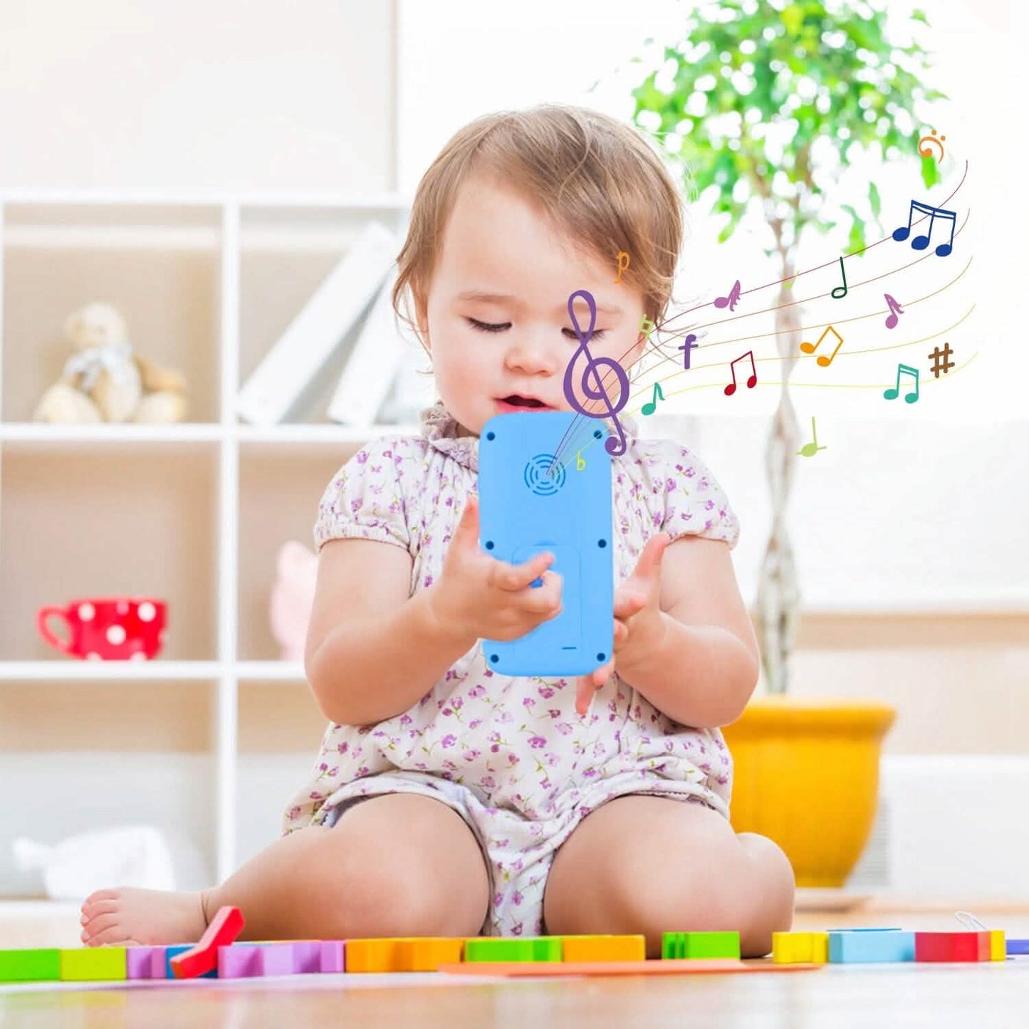 Baby Infant Interactive Educational Phone with Music Light