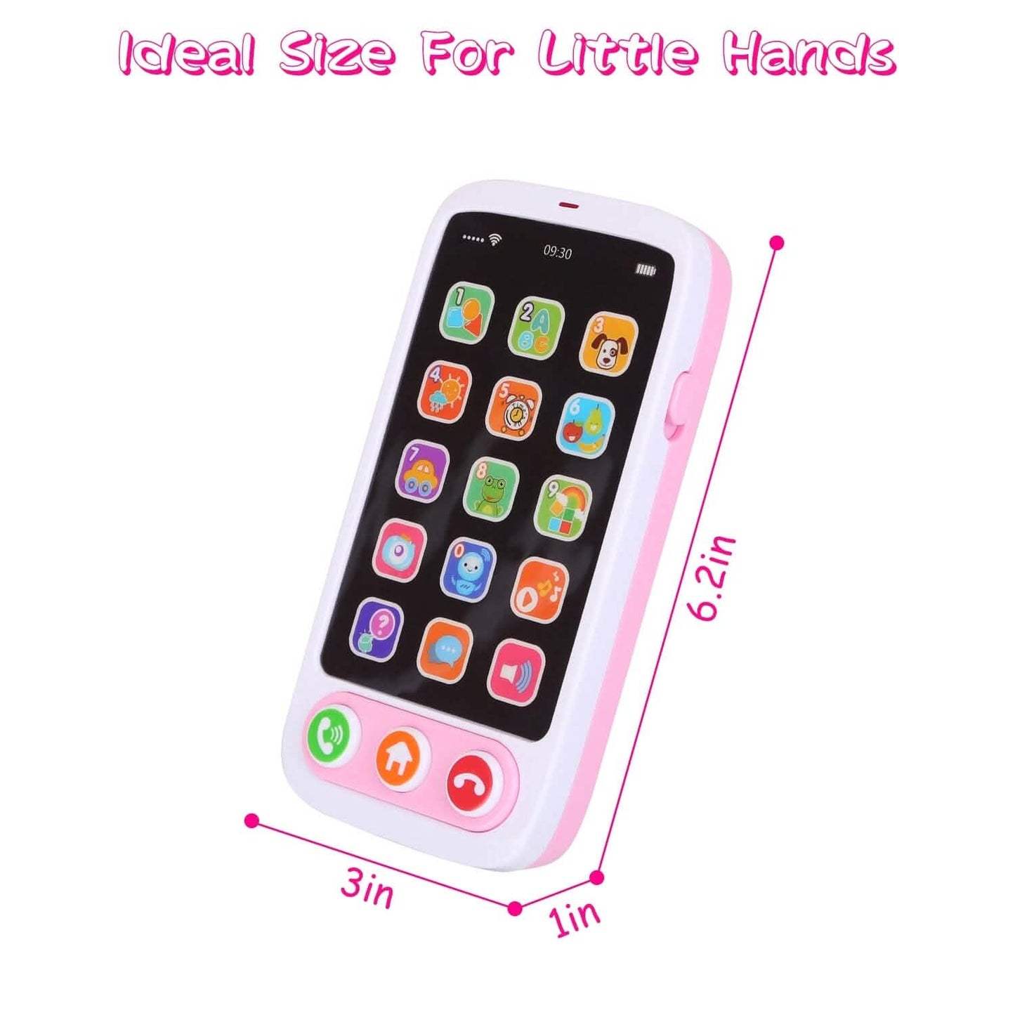 Baby Infant Interactive Educational Phone with Music Light