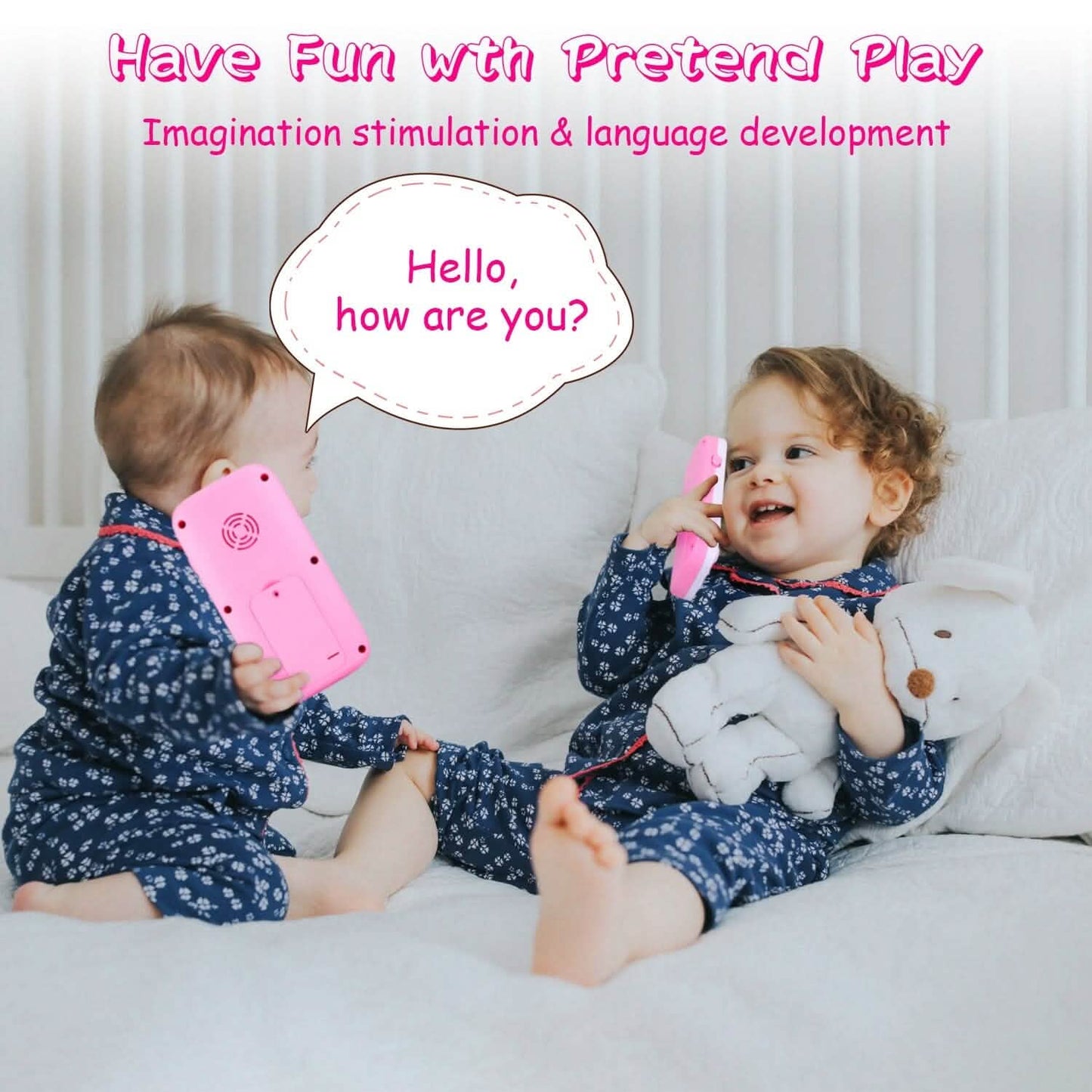 Baby Infant Interactive Educational Phone with Music Light