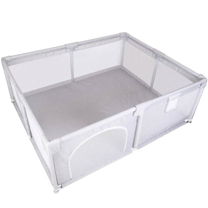 Baby Playpen with Anti-Suction Base Zipper Door