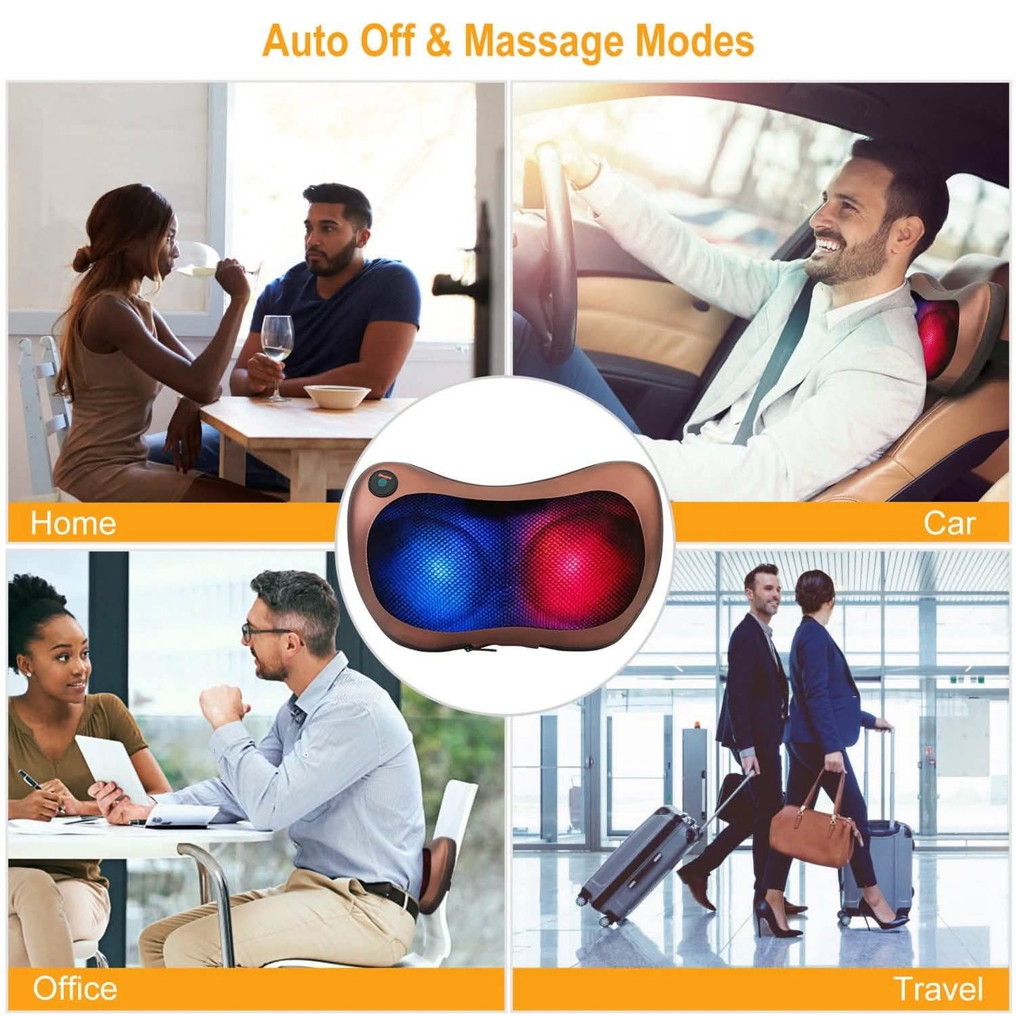 Back Neck and Shoulder Massage Pillow