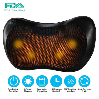 Back Neck Massage Pillow Kneading Massager
