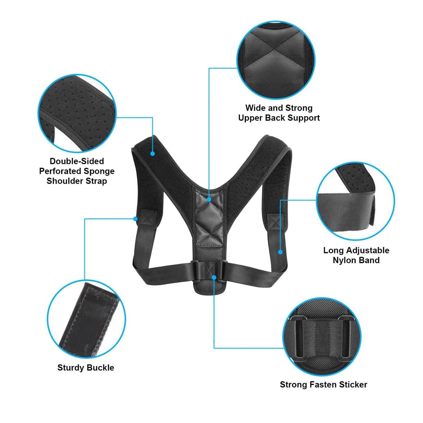 Back Posture Adjustable Corrector