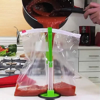 Baggy Rack Holder Plastic Bag for Food Prep