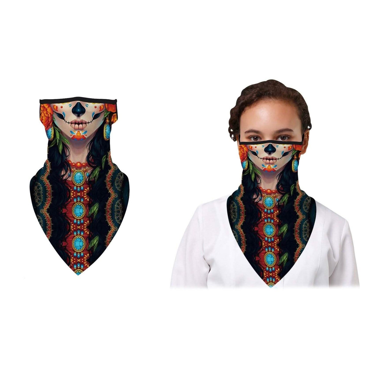 Balaclava Face Mask Neck Gaiter with Earloop for Men and Women