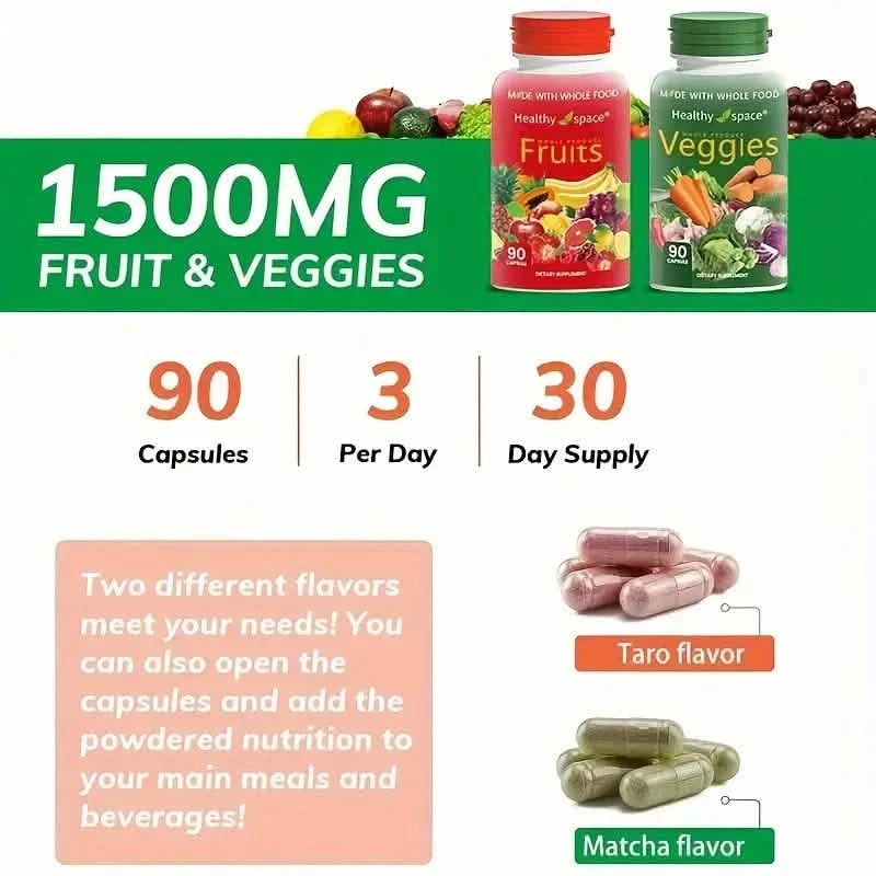 2-Pack: Balance Of Nature Fruit & Vegetables Food Supplement