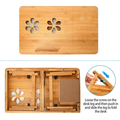 Bamboo Breakfast Serving Laptop Desk