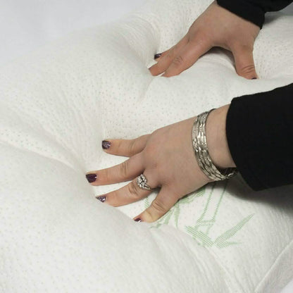 2-Pack: Bamboo Comfort Memory Foam Pillows - Hypoallergenic Removable Cover