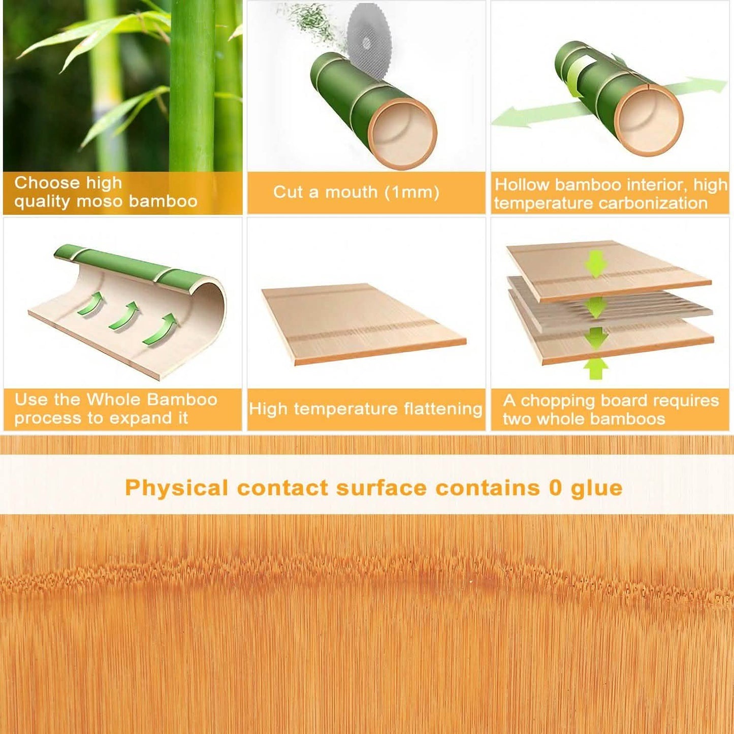 Bamboo Cutting Board with Sliding Draw Tray