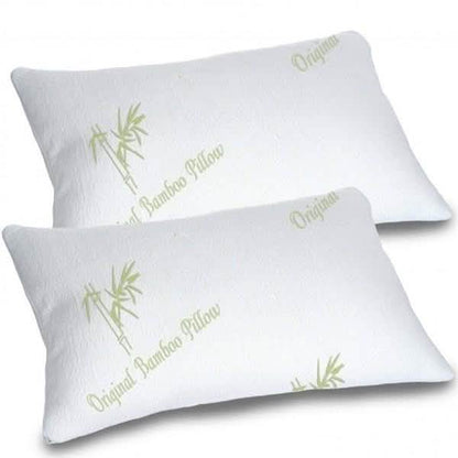 Bamboo Memory Foam Hypoallergenic Pillow - Assorted Sizes