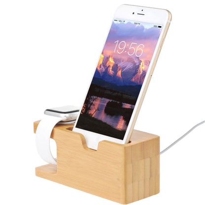 Bamboo Wood Charging Stand for Apple Watch