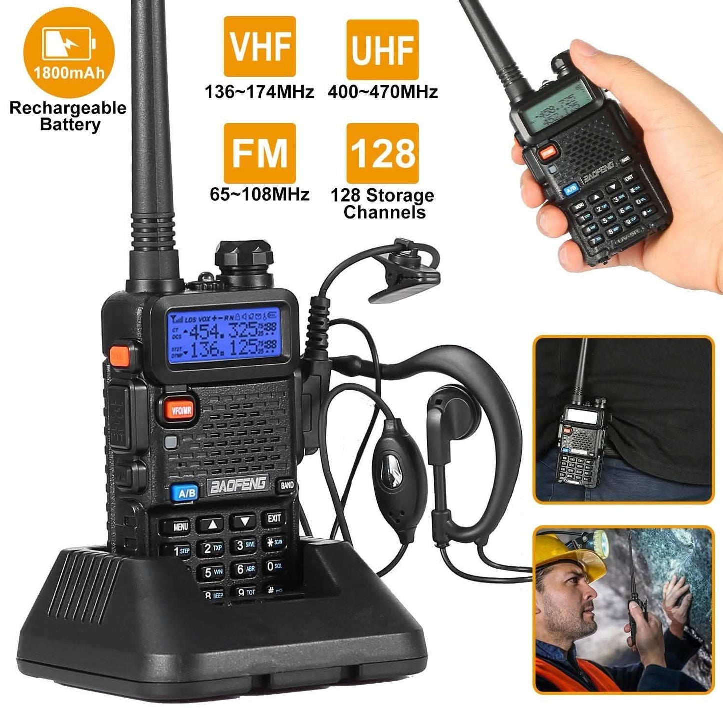BaoFeng UV-5R 5W Walkie Talkie
