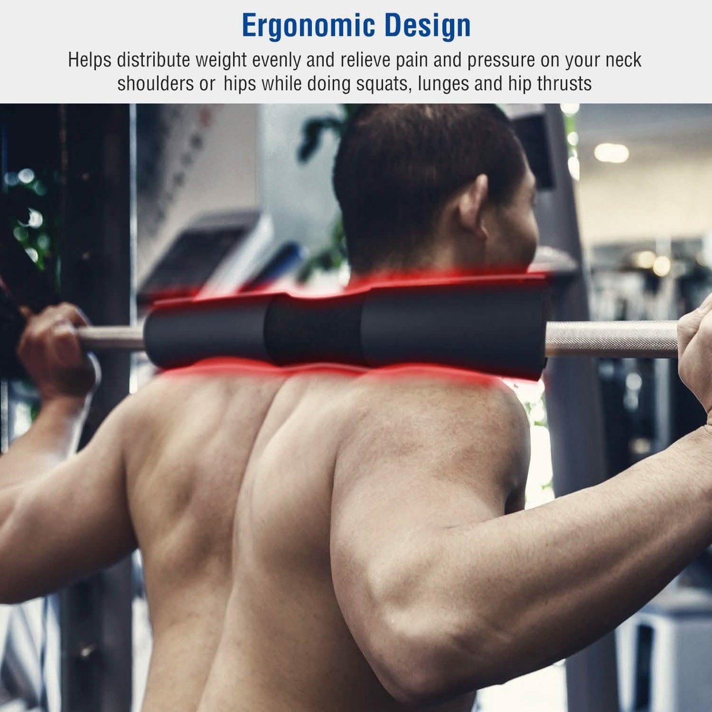 Barbell Pad Support Squat Bar Foam Cover