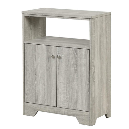 Bathroom Storage Cabinet with Two Doors and Adjustable Shelves