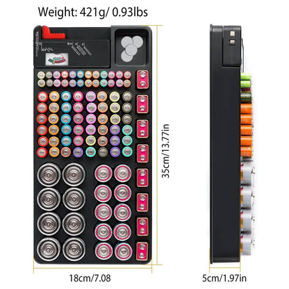 Battery Organizer Storage Case
