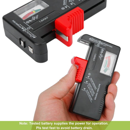 Battery Tester Checker Universal For AA AAA C D 9V 1.5V Button Cell Battery