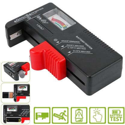 Battery Tester Checker Universal For AA AAA C D 9V 1.5V Button Cell Battery