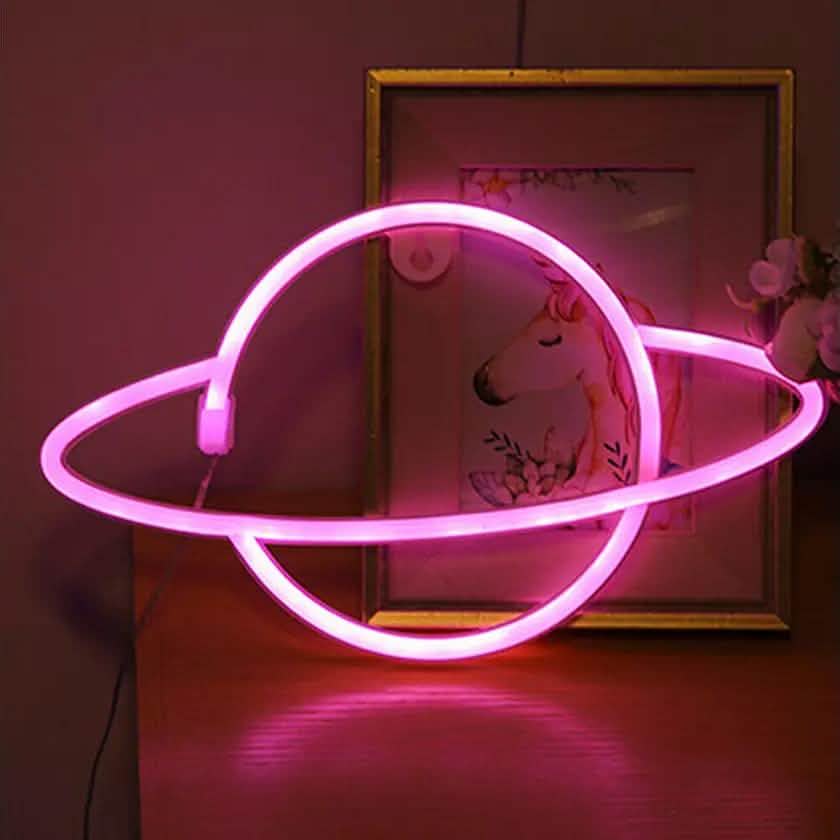 Battery USB LED Neon Light Wall Signs Night Home Decor