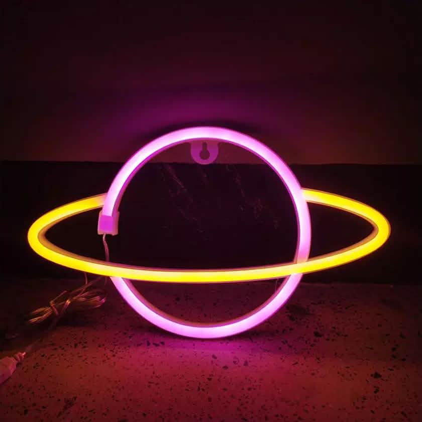 Battery USB LED Neon Light Wall Signs Night Home Decor