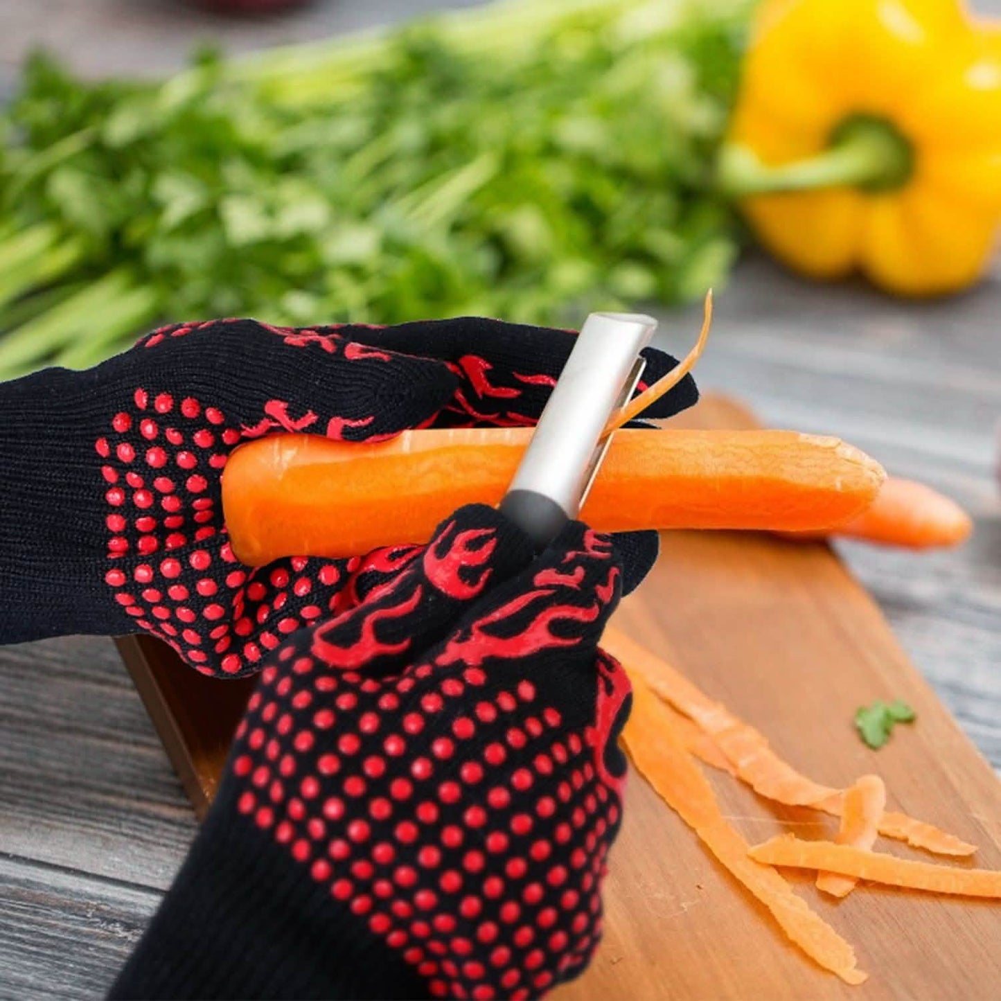 BBQ Gloves 1472¬∞F Heat Resistant Grill Gloves Anti-slip