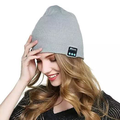 Beanie with Built In Wireless Bluetooth Headphones