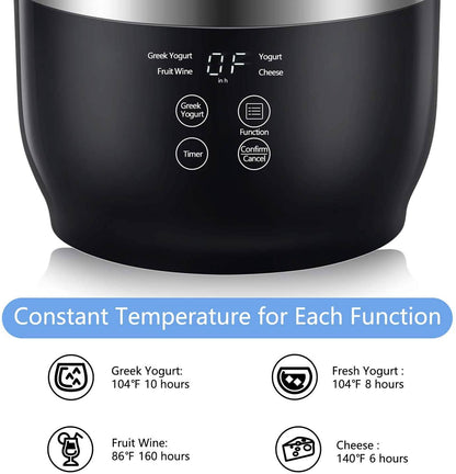 Bear Yogurt Maker Machine with Stainless Steel Inner Pot