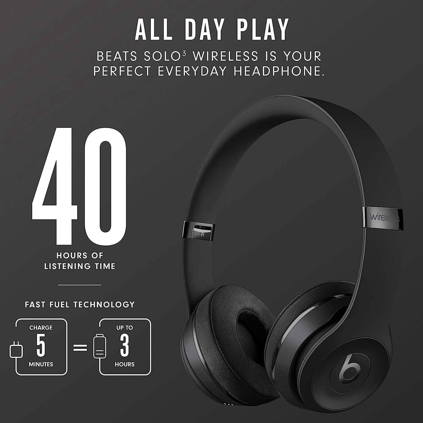 Beats Solo3 Wireless On-Ear Headphones  (Refurbished)