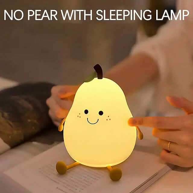 Bedroom Sleeping Bedside Tap Light LED Pear Shape Night Light