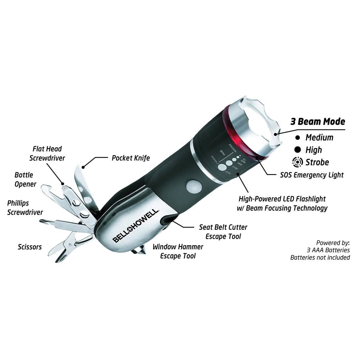 Bell + Howell 7-in-1 Guardian Multi-Tool