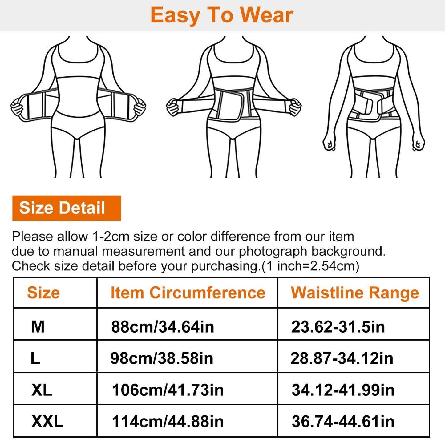 Belt Lower Back Brace Pain Relief Waist Wrap Band
