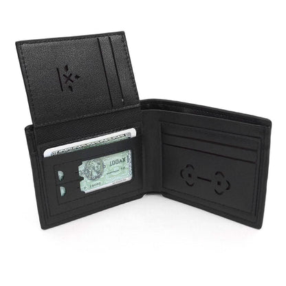 Bi-Fold Men's Leather Wallet and Pen Set with Touch Screen Stylus Tip