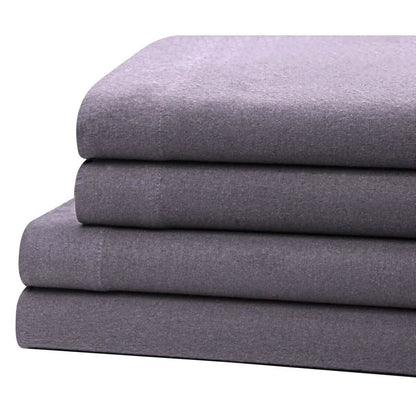 Bibb Home 100% Cotton Solid Flannel Sheet Set