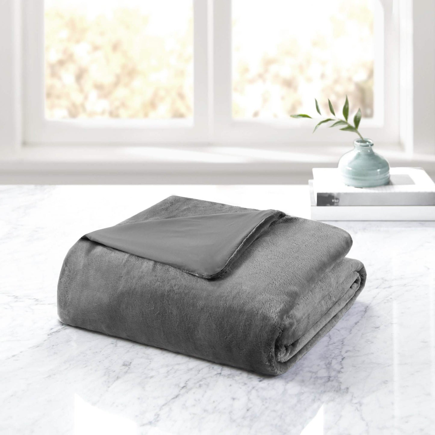 Bibb Home Weighted Blanket with Reversible Removable Cover