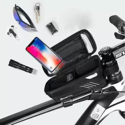 Bicycle Top Tube Frame Bag MTB Waterproof Phone Holder Case