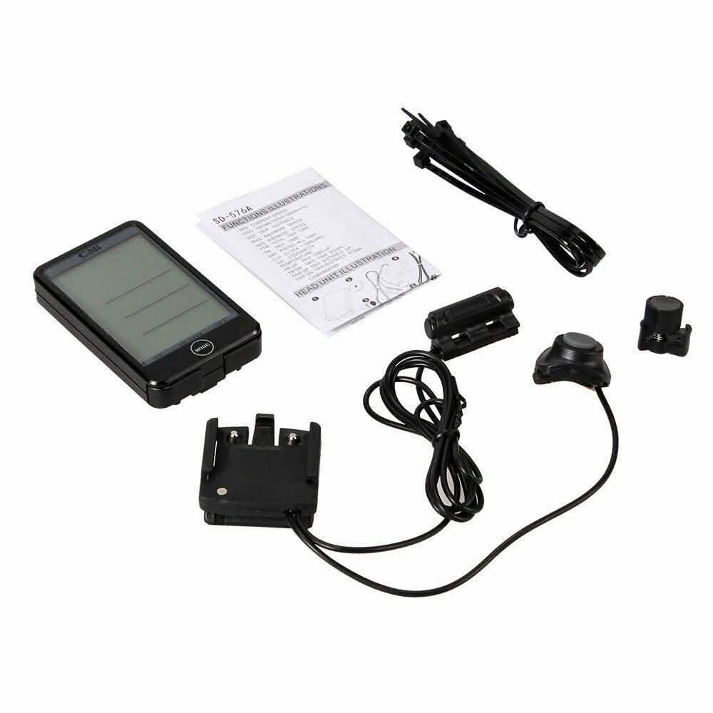 Bicycle Wireless LCD Digital GPS Cycle Computer Backlight Speedometer Odometer