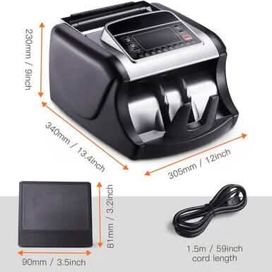 Bill Counter, UV/MG/IR Detection, Counterfeit Bill Detection - MMC01