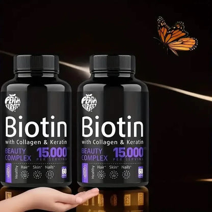 Biotin Capsules Multivitamin Collagen Keratin Supplement Hair Skin And Nail Vitamin