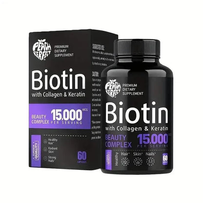Biotin Capsules Multivitamin Collagen Keratin Supplement Hair Skin And Nail Vitamin