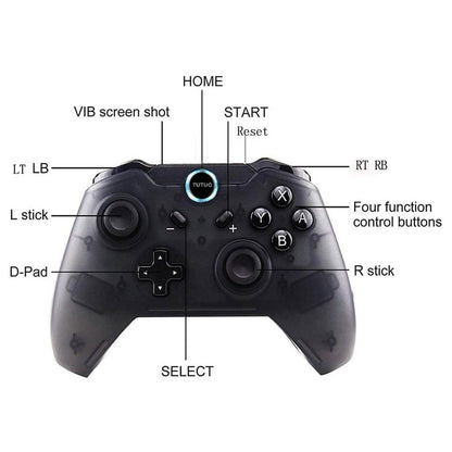 Black Bluetooth Wireless Controller for Nintendo Switch