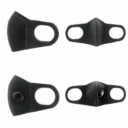 Black Face Mask with Filter