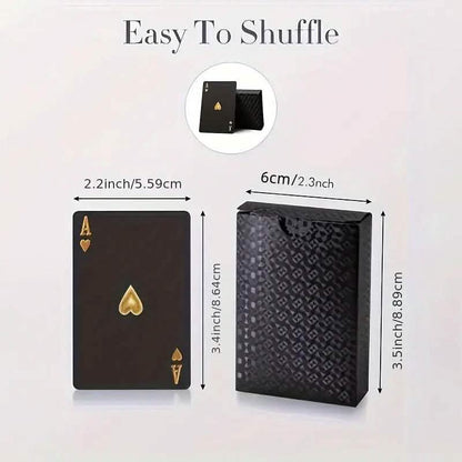 Black Golden Foil Poker Playing Cards