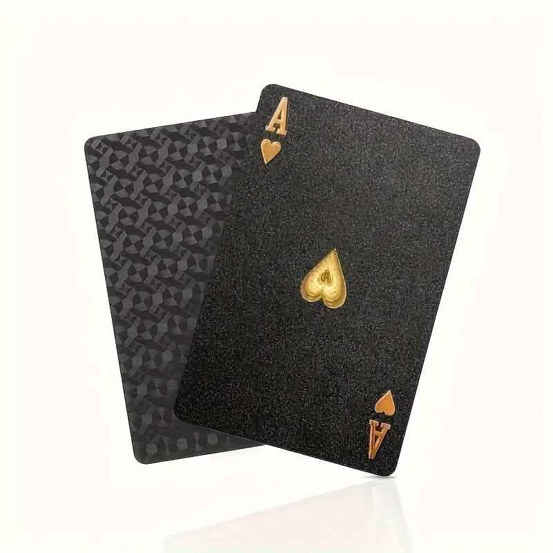 Black Golden Foil Poker Playing Cards