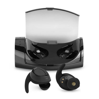 Black Mini Wireless Bluetooth Twins Earbuds Mic True Bass Stereo In-Ear TWS Earphones