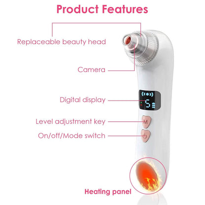 Blackhead Vacuum Remover Electric Blackhead Comedone Extractor