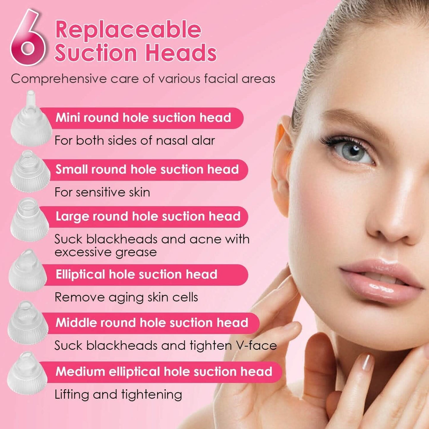 Blackhead Vacuum Remover Electric Blackhead Comedone Extractor