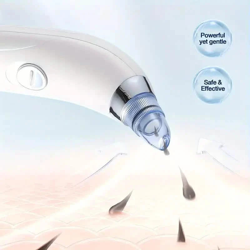 Blackhead Vacuum Remover, Powerful Portable Facial Pore Cleaner With 4 Probes