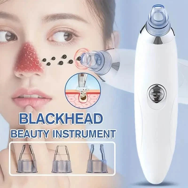 Blackhead Vacuum Remover, Powerful Portable Facial Pore Cleaner With 4 Probes